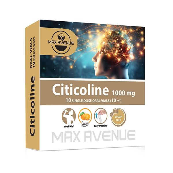 مکمل تغذیه ای Citicoline 1000mg Vial برند Max Avenue