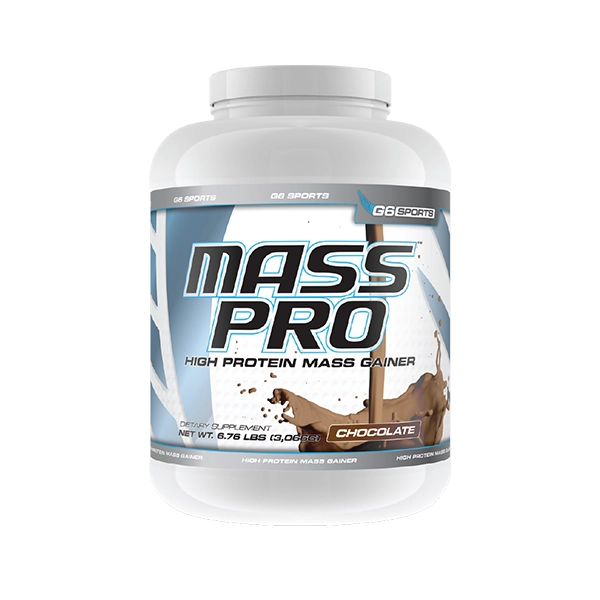 مکمل ورزشی Mass Pro Chocolate 3066gr Powder برند G6 Sports