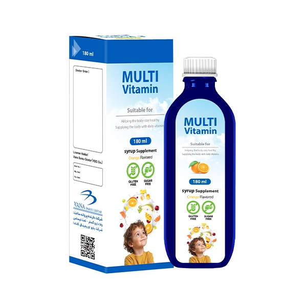 مکمل عمومی Multivitamin 180ml Syrup برند Vana