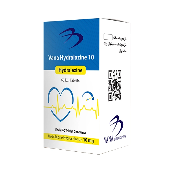 مکمل عمومی Hydralazine 10mg Tab برند Vana